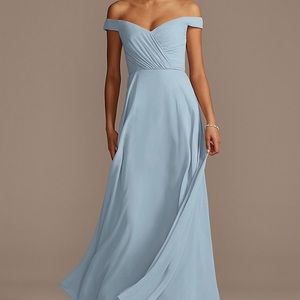 David’s bridal dress size 12 color dusty blue